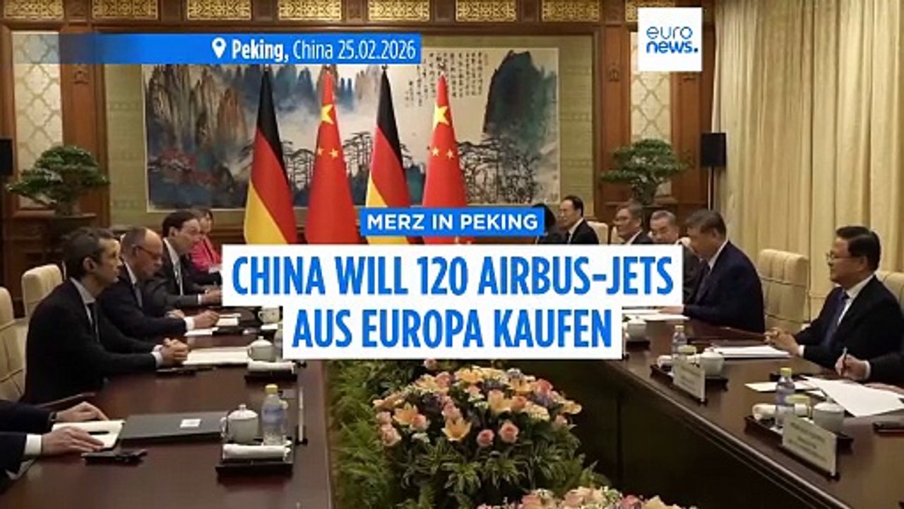 China will 120 Airbus-Flugzeuge aus europäischer Produktion kaufen