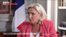 Marine Le Pen considère qu'il ne faut pas dissoudre de groupuscules qui "n'appellent pas à la violence"