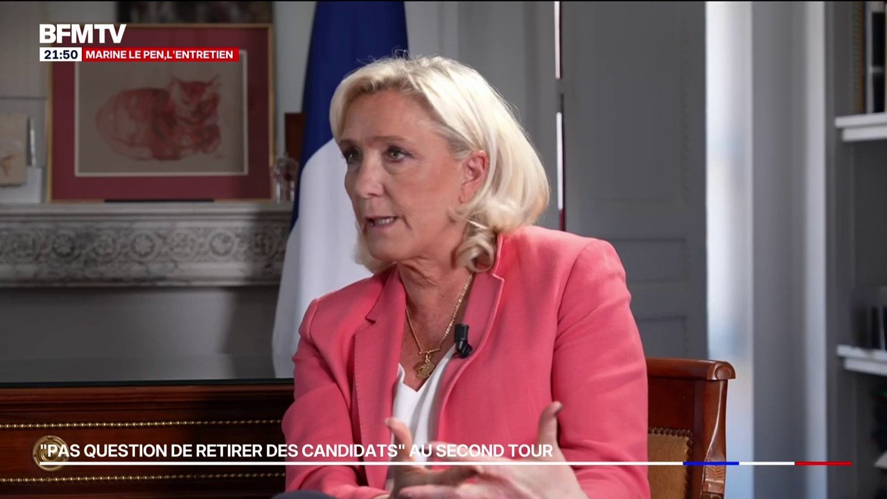 Alliance RN/LR: "Nous analyserons au cas par cas", affirme Marine Le Pen qui annonce "exclure le retrait de listes" RN qualifiées au second tour