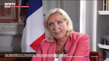 "Les groupuscules d'ultradroite sont les adversaires politiques du Rassemblement national", assure Marine Le Pen