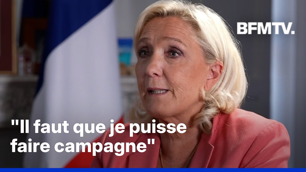 Marine Le Pen affirme qu'elle ne sera pas candidate en 2027 si elle est placée sous bracelet électronique