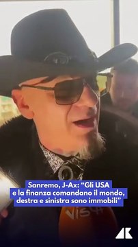 J-Ax a Sanremo: “Ci fanno fare una guerra orizzontale. La vera guerra è verso l’alto”