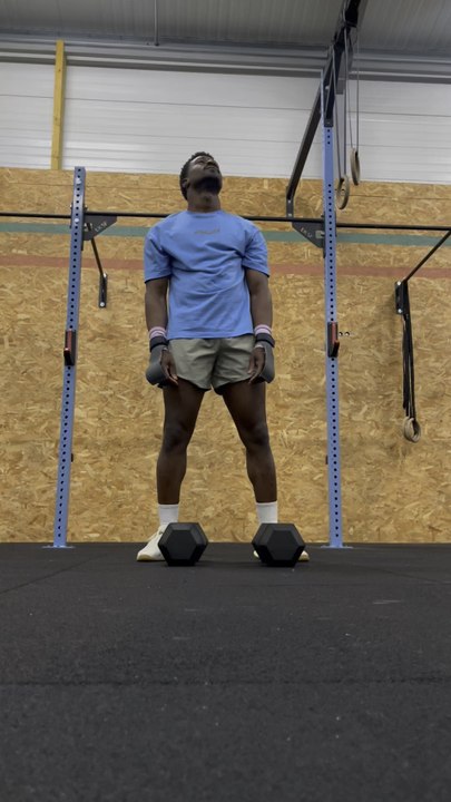 15 Thruster + 15 TTB 12 Thruster + 12 TTB 9 Thruster + 9 TTB FOR TIME !! ( 22,5 kilos / Dumbel )