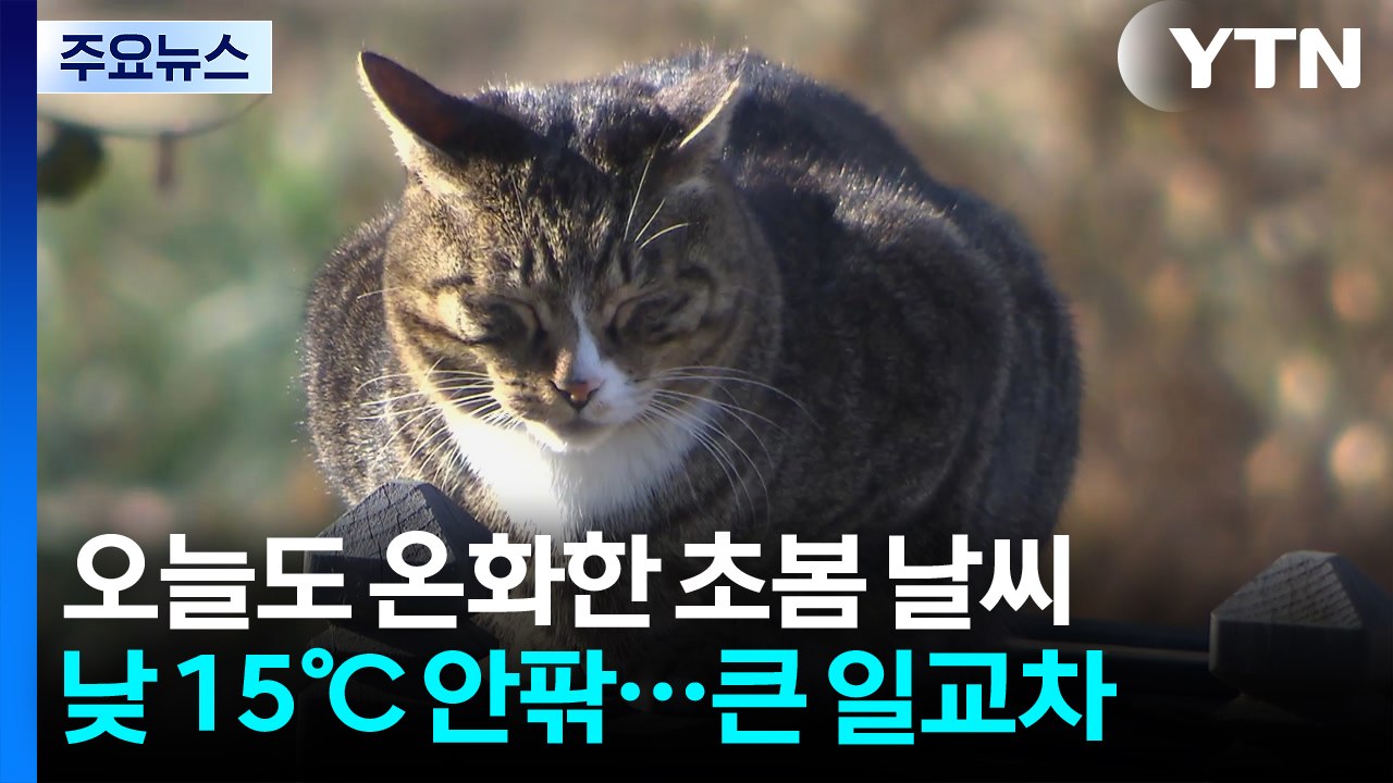 [날씨] 오늘도 초봄 날씨, 큰 일교차...오전까지 호남 '짙은 안개' / YTN