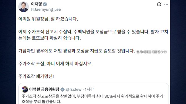 주가조작 신고포상금 상한 폐지...대통령도 잘하셨다 [앵커리포트] / YTN