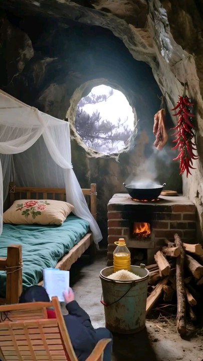 Cave Resort bedroom.