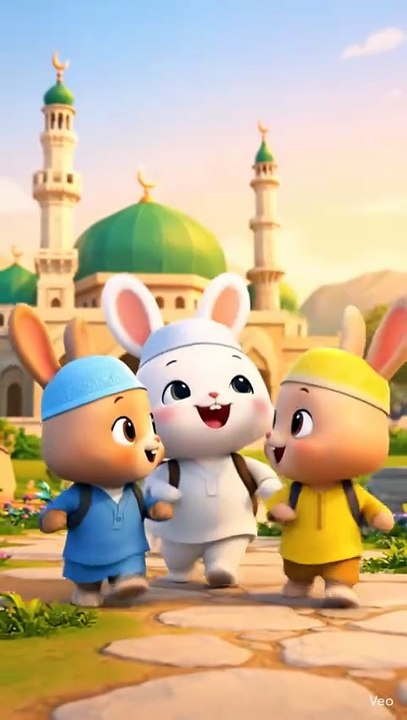 🐰 Chhote Rabbits Namaz Ke Liye Masjid Ki Taraf