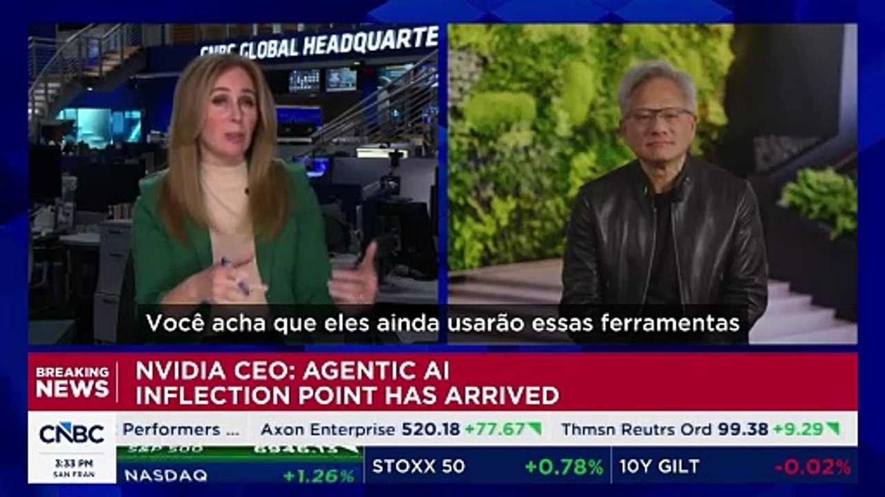 CEO da Nvidia afirma que IA entrou em nova fase