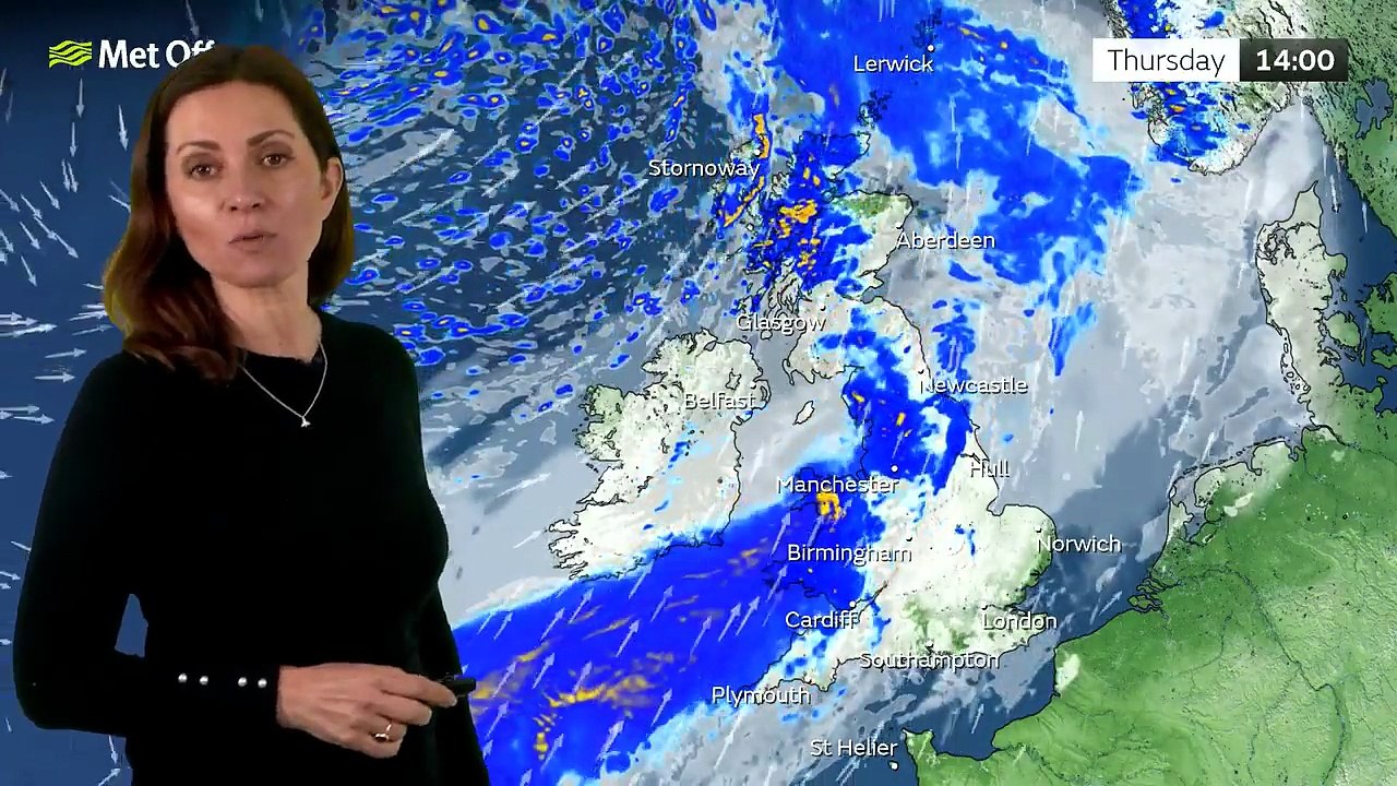 Met Office Thursday Morning Weather Forecast 26/02/2026