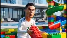 Mbappé Saves Ronaldo From Messi's Hilarious LEGO Pool Prank! 😂