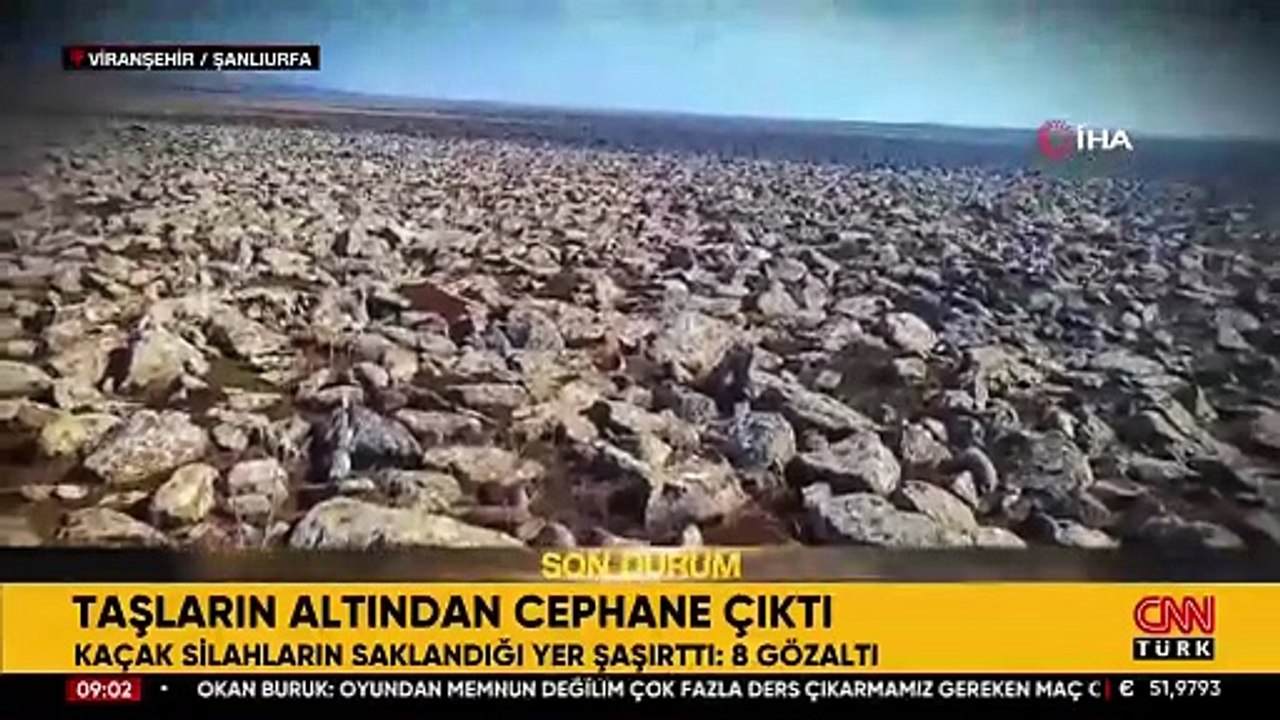 Şanlıurfa'da taşların altından cephane çıktı