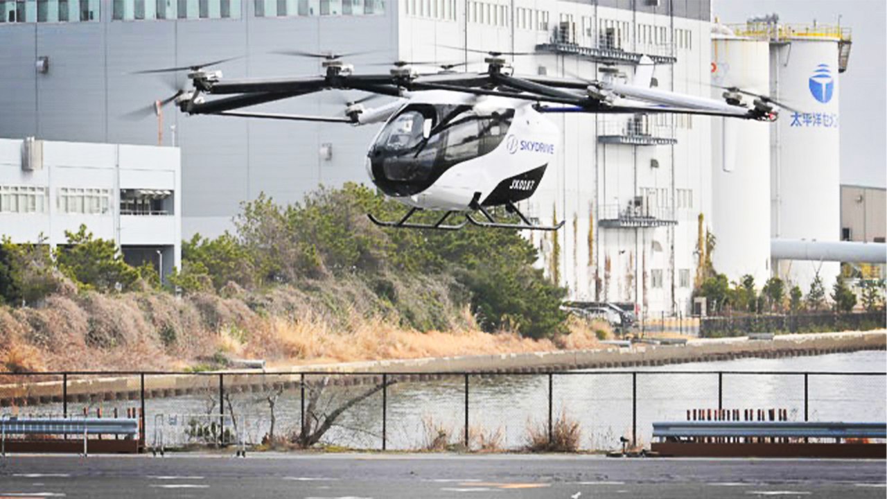 'Uçan taksi' yarışına Japonya da katıldı: 3 dakikalık uçuş denemesi başarılı