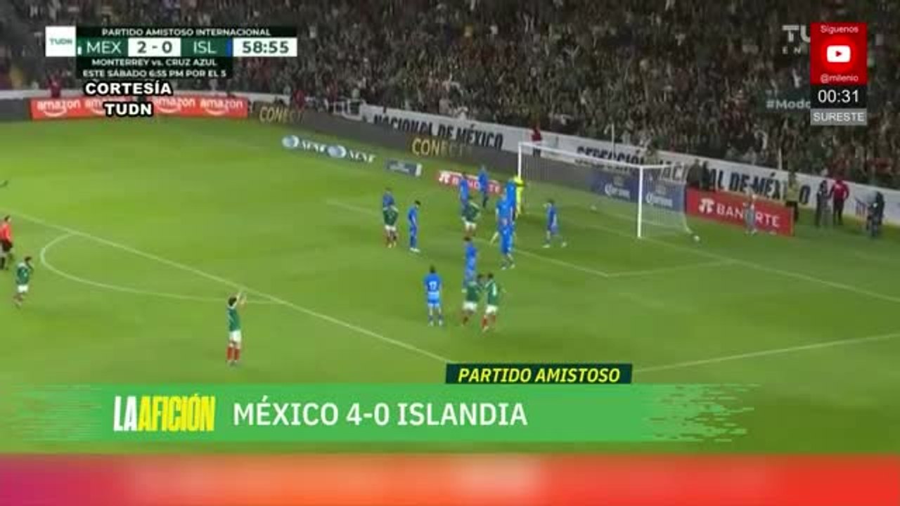 México gana, golea y gusta ante Islandia | Milenio Noticias La Afición, 25 de febrero de 2026