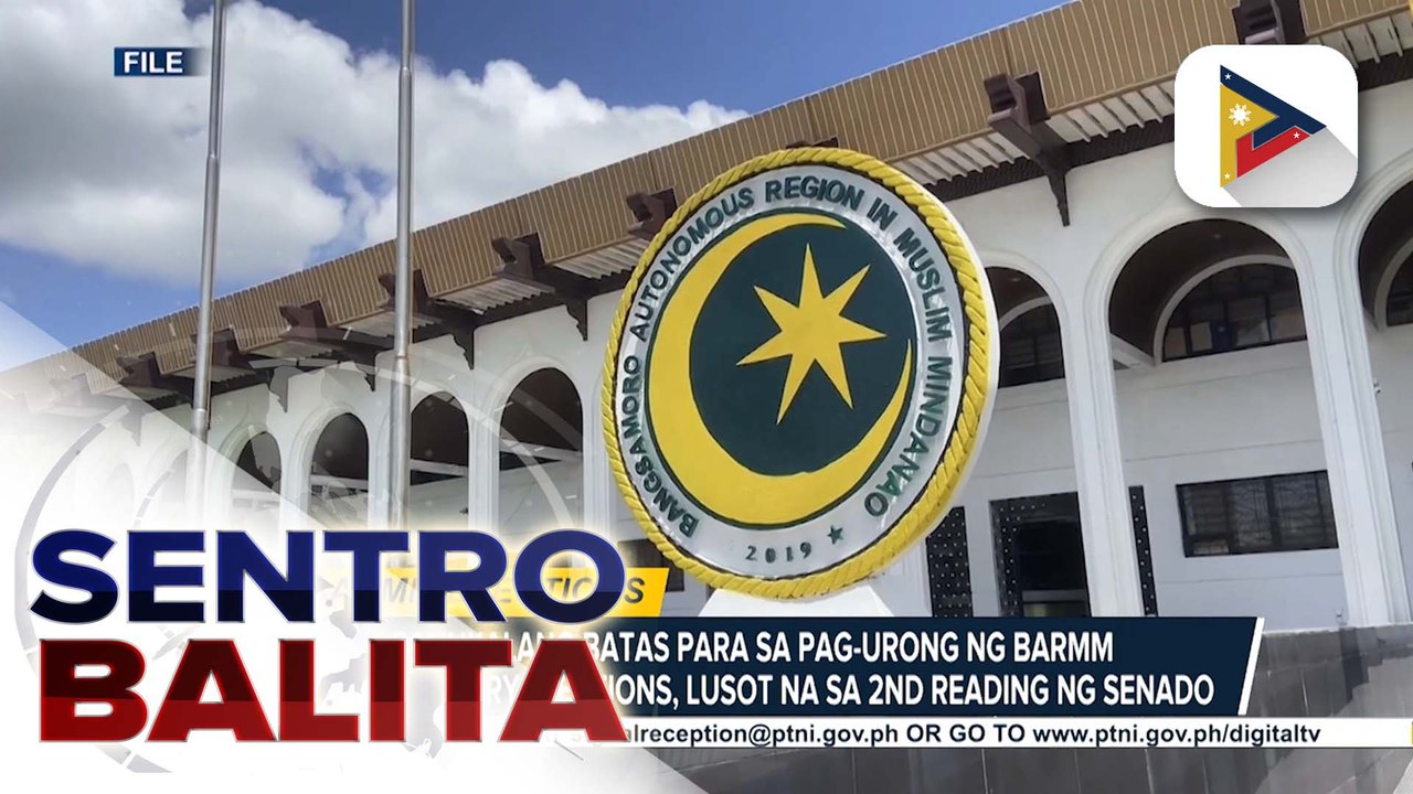 Panukalang batas para sa pag-urong BARMM Parliamentary elections, lusot na sa 2nd reading ng Senado; Comelec humiling sa Kongreso ng P100-M pondo | ulat ni Louisa Erispe