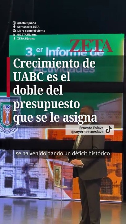 Crecimiento de UABC es el doble del presupuesto que se le asigna.