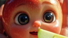 Cute Baby Fruit Animation | Relaxing AI ASMR Sounds 🍎✨