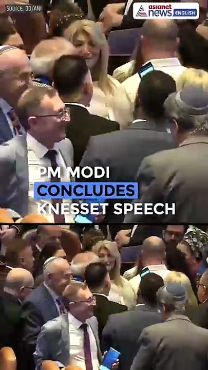 PM Modi Greets Knesset Members After Speech, Selfies Galore in Jerusalem