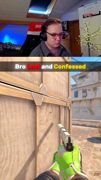Bro lost and confessed.