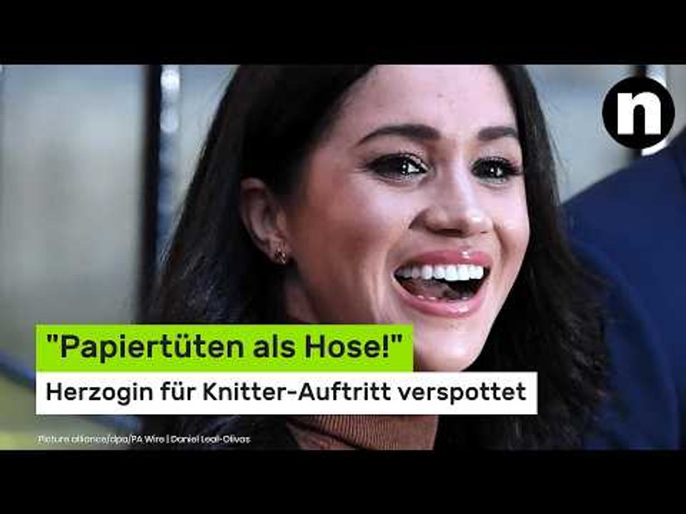 Meghan Markle: 'Papiertüten als Hose!' Herzogin für Knitter-Auftritt verspottet