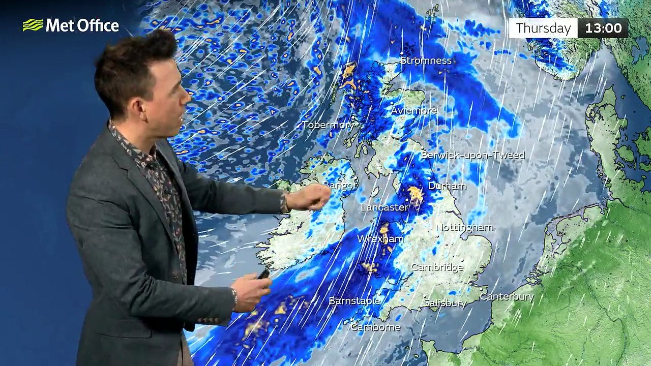 Met Office Thursday Afternoon Weather Forecast 26/02/2026