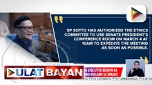 Senate ethics panel, magsasagawa ng executive session sa March 4 kaugnay ng mga nakabinbing reklamo sa komite