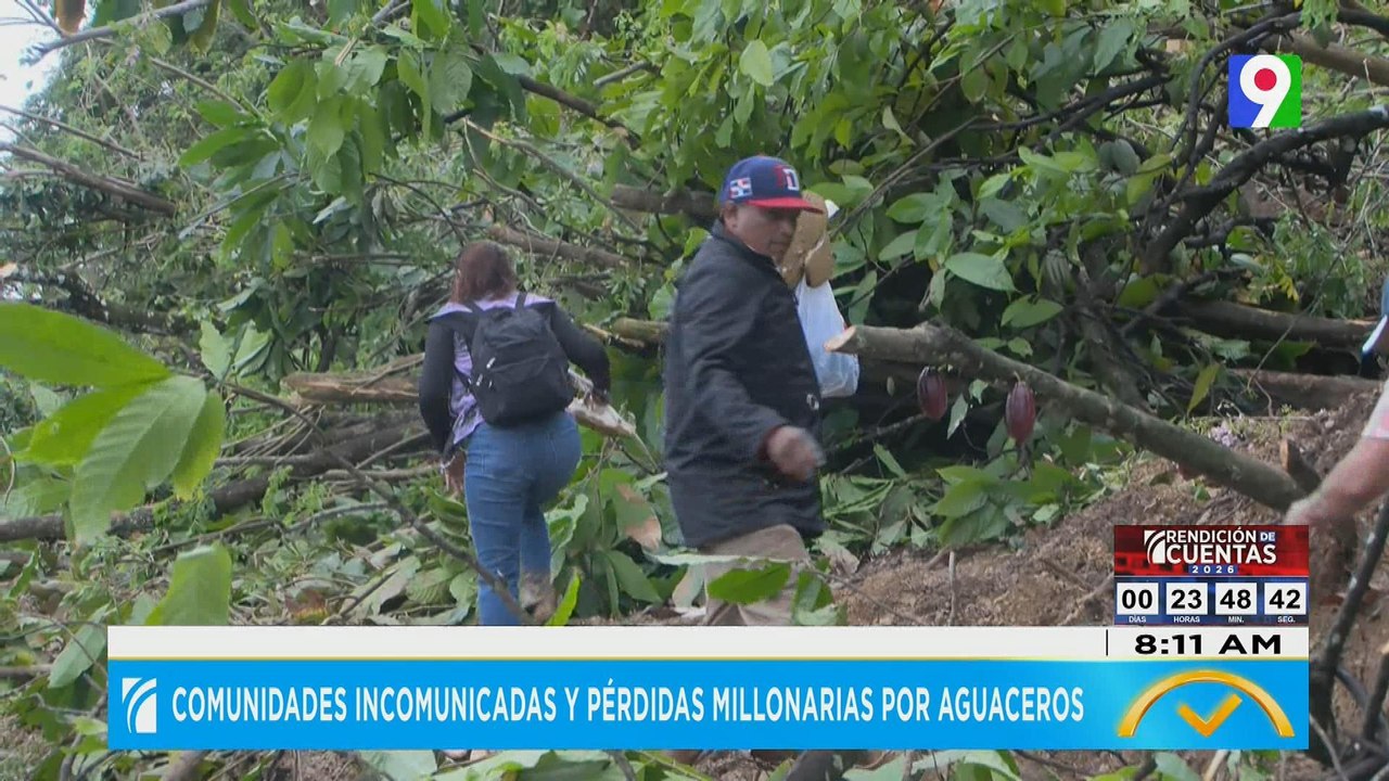 Comunidades incomunicadas y perdidas millonarias por aguaceros | El Despertador
