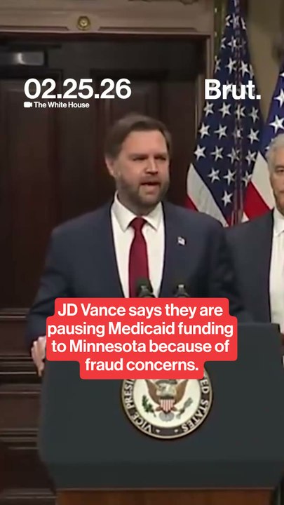 Vance says administration is pausing  Medicaid funding Minnesota, citing fraud.