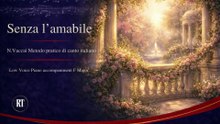 Vaccai Senza l'amabile Low Voice Piano accompaniment F Major