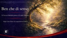 Vaccai | Ben che di senso | High Voice Piano accompaniment | E Major