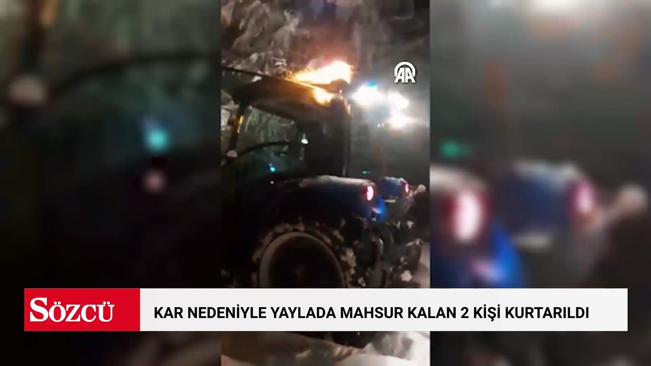 Zonguldak'ta kar nedeniyle yaylada mahsur kalan 2 kişi kurtarıldı