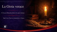 Vaccai | La gioia verace | High Voice Piano accompaniment | G Major