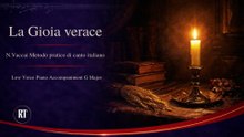 Vaccai | La gioia verace | Low Voice Piano accompaniment | G Major