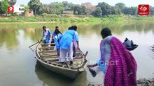 Children Take Turns Rowing A Boat To Ferry 50 Students To School Every Day In Bihar's Nalanda