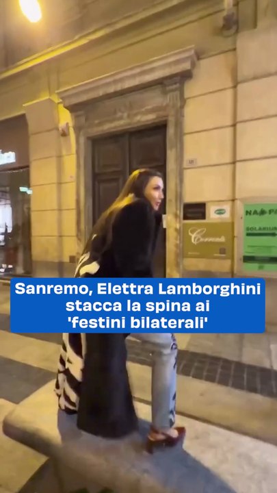 Sanremo, Elettra Lamborghini stacca la spina ai 'festini bilaterali'