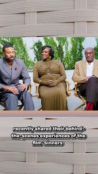 Michael B. Jordan, Delroy Lindo, and Wunmi Mosaku shared their behind-the-scenes experiences of the film 'Sinners.'