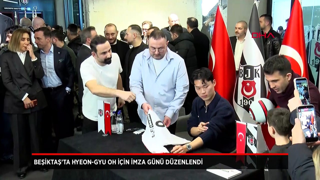 Beşiktaş'ta Hyeon-gyu Oh imza gününde taraftarlarla buluştu