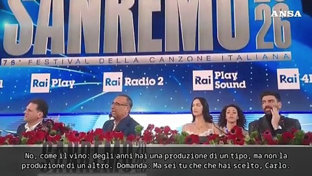 Sanremo, Carlo Conti: Poche donne in gara? Io scelgo le canzoni