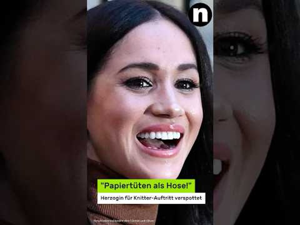 Meghan Markle: 'Papiertüten als Hose!' Herzogin für Knitter-Auftritt verspottet
