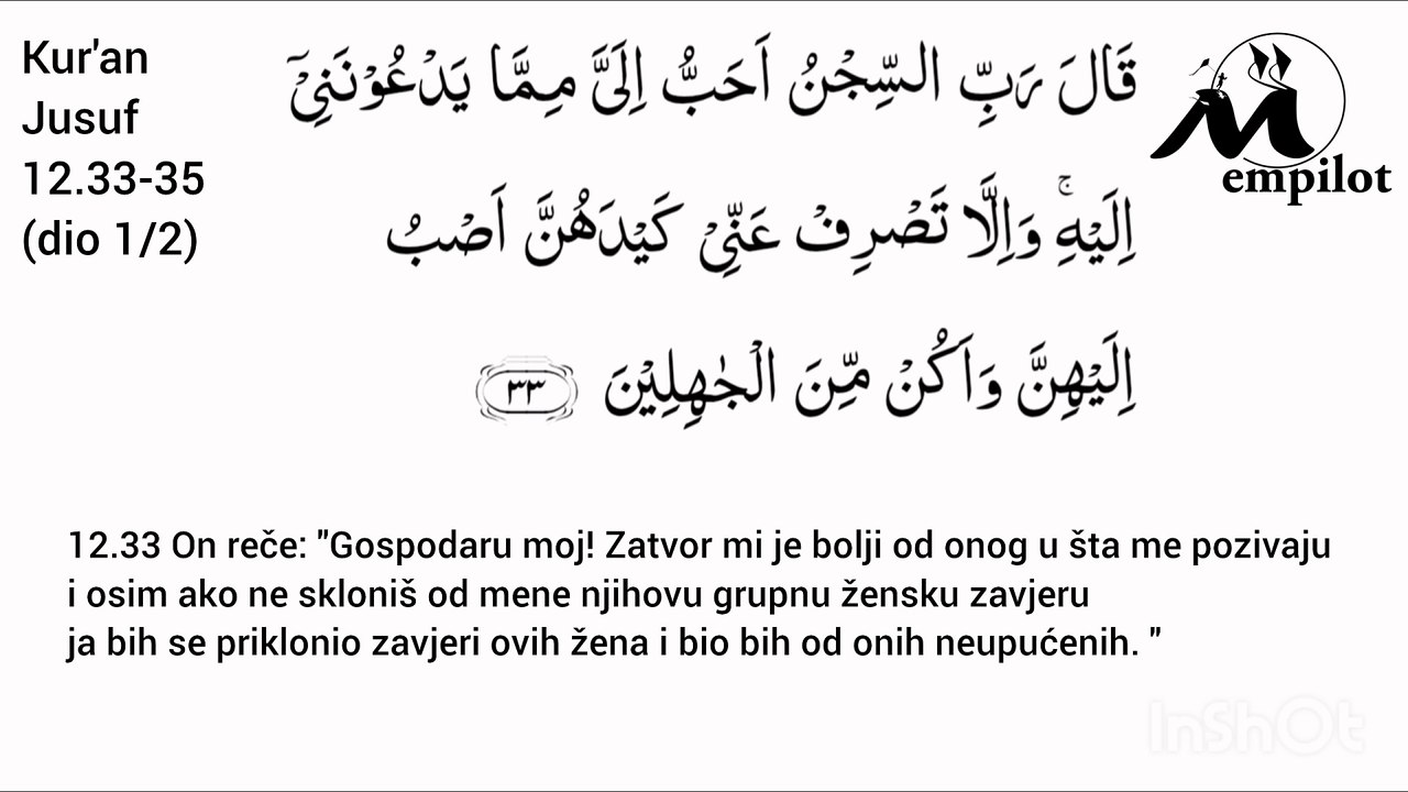emDIN - Kuran Jusuf 12.33-35 dio 1/2