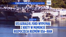 USS Gerald R. Ford wypłynął z Krety w stronę Iranu