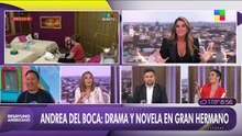 Pamela David se quebró en vivo, conmovida por el llanto de Andrea del Boca en Gran Hermano
