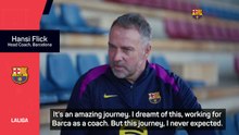 I always dreamt of managing Barca - Flick on his 100th game