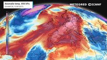 L'anticiclone insiste, temperature sopra la media e sabbia dal Sahara verso l'Italia