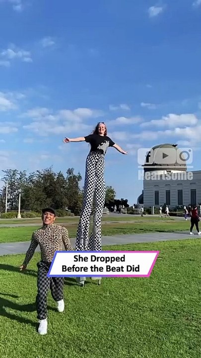 Stilt Dance Fail Goes Wrong 😂 “From The Top… Make It Drop!”|| Heartsome 💖
