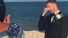 Heartfelt Groom's Touching Response During First Look