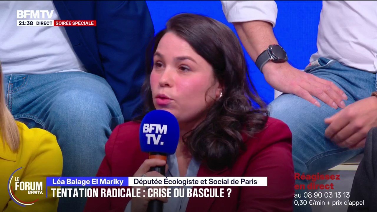 FORUM BFM -  Violences politiques: "Les cadres collectifs du débat démocratique ont été abîmés, et c'est cela qui rompt la confiance", assure Léa Balage El Mariky, députée Écologiste et Social