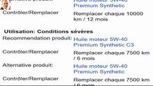 Informations techniques pour ce véhicule.
