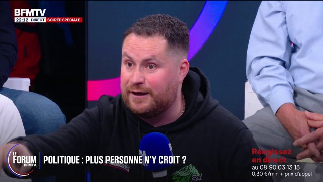FORUM BFM - Je suis syndicaliste, et je me dis que ce qu'il faut faire, c'est construire un contre-pouvoir, un rapport de force , assure Julien Troccaz, secrétaire fédéral SUD-Rail