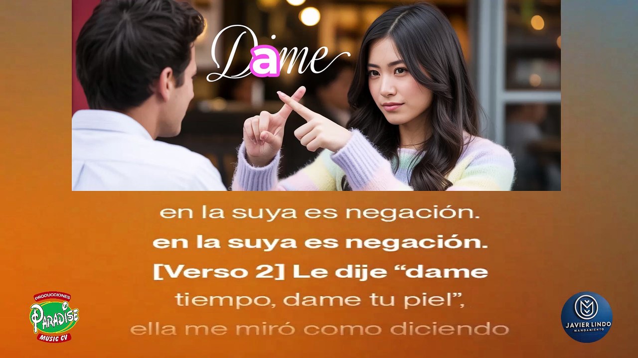 DAME AUTOR JAVIER LINDO M.