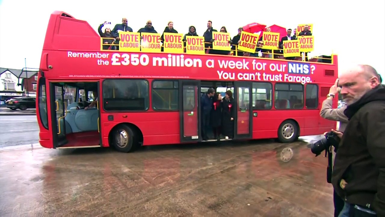Burnham joins Labour candidate in Gorton & Denton